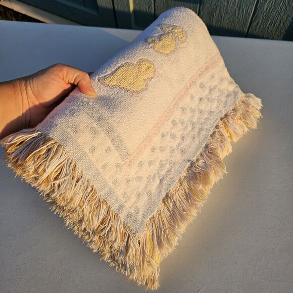 Vintage Beatrix Potter Quiltex Baby Blanket Nursery Easter Spring Cotton USA - Picture 10 of 10